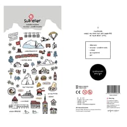 Korean Import Suatelier Walk In Swiss Sonia Decorative Washi Stickers Scrapbooking Stick Label Diary Stationery Album Stickers