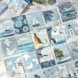 Journal GO 50pages Four Seasons in Bloom Sticker Book Aesthetics INS Design DIY Journal Scrapbook Decor Scenery Sticker