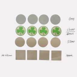 1000Pcs/Roll Square Round Silver Blank For Secret Code Cover Home Game Wedding Scratch Off Sticker