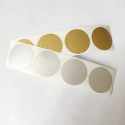 100PCS 31.5mm Round Gold Or Silver Scratch Off Stickers For DIY Game Card Made