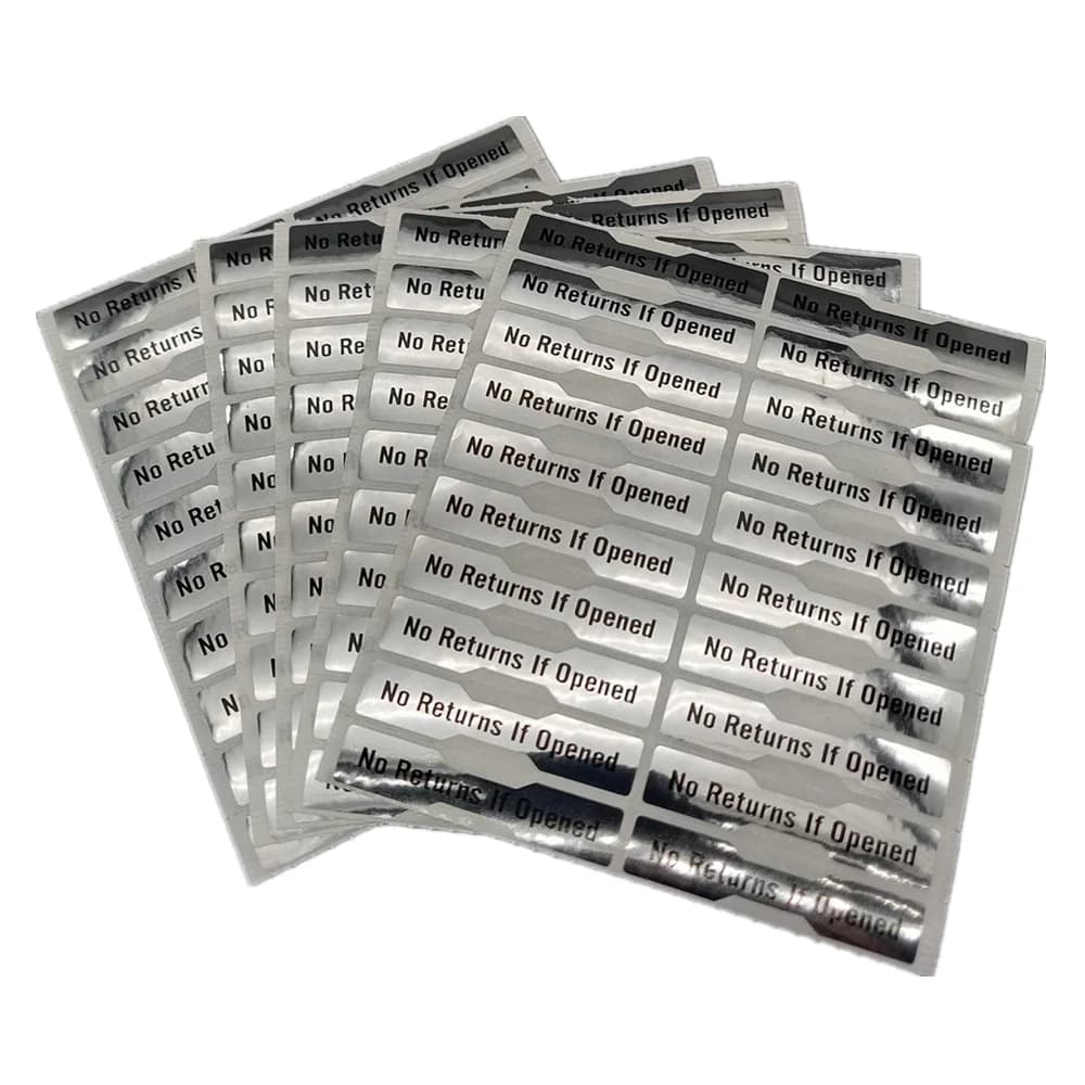 200pcs Warranty Void Tamper Proof Evident Sticker No Returns If Opened 50mm X 10mm