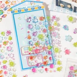 1 PC Sweet Candy Party Kawaii 3D Relief Dropping Adhesive Stickers Creative Decoration DIY Handmade Cute Stationery Stickers