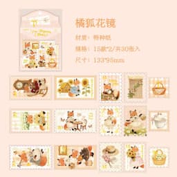 30pcs/lot Kawaii Scrapbook Sticker Old Dream Post Letter Scrapbooking Supplies Planner Decorative Stationery Sticker