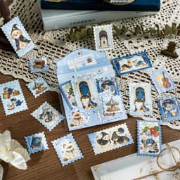 30pcs/lot Kawaii Scrapbook Sticker Old Dream Post Letter Scrapbooking Supplies Planner Decorative Stationery Sticker