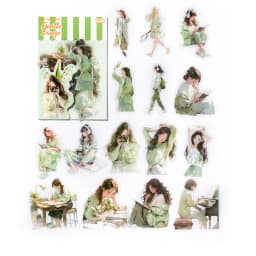 30pcs/1lot Kawaii Stationery Stickers a tender half-life Junk Journaling Decorative Mobile Scrapbooking for stickers Scrapbook