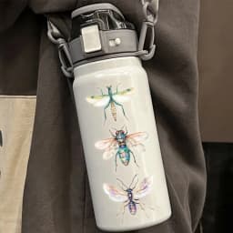 50PCS Exquisite Insect Watercolor Graffiti Stickers Handbooks DIY Luggage Notebooks Motorcycles PET Waterproof Stickers
