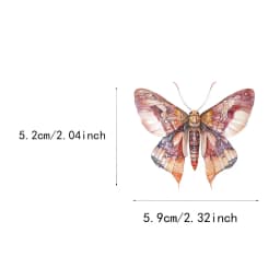50PCS Exquisite Insect Watercolor Graffiti Stickers Handbooks DIY Luggage Notebooks Motorcycles PET Waterproof Stickers