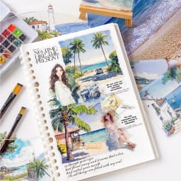 15pcs/pack City Color Series Street Landscape PET Stickers DIY Scrapbook Handbook Diary Album Material Retro Ins Decor Stickers
