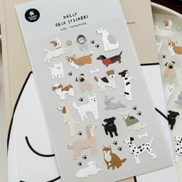 Korean Import Suatelier Happy Dogs Mung Family Stickers Scrapbooking Diy Diary Stationery Sticker Cute Decor School Sticker 1183