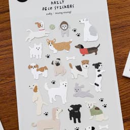 Korean Import Suatelier Happy Dogs Mung Family Stickers Scrapbooking Diy Diary Stationery Sticker Cute Decor School Sticker 1183