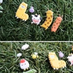 Korean Import Suatelier Cartoon Animals Farm Puffy 3D Stickers Diy Diary Stationery Stickers School Office Supplies 1009