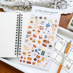 Korean BONITO Nature Life Bread House Coffee Paper Stickers Scrapbooking Diy Journal Diary Cute Stationery School Sticker Gift