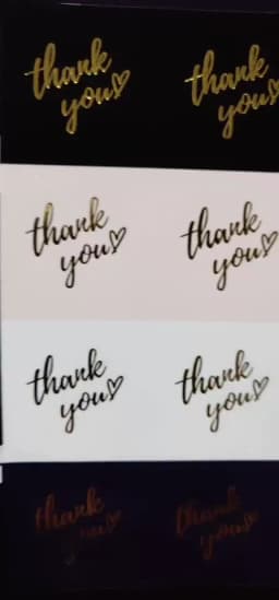 50-500pcs 1inch Blue Thank You Stickers For Envelope Sealing Labels Stationery Supplies Handmade Wedding Gift Decoration Sticker