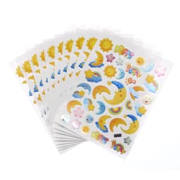 10 Sheets/Pack Gold-Plated Award Glitter Stickers Mother Teacher Praise Label Award Five-Pointed Star Love Sticker