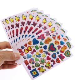 10 Sheets/Pack Gold-Plated Award Glitter Stickers Mother Teacher Praise Label Award Five-Pointed Star Love Sticker