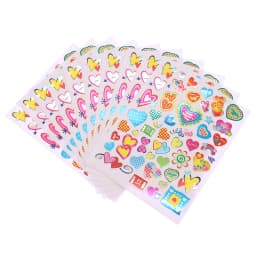 10 Sheets/Pack Gold-Plated Award Glitter Stickers Mother Teacher Praise Label Award Five-Pointed Star Love Sticker