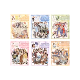JIANWU Old Time Paper Series Vintage Girl Character Landscape Material Collage PET Sticker Creative DIY Journal Stationery