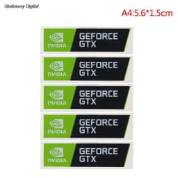 Hot Sale 5pcs/set New NVIDIA GTX GEFORCE Laptop Desktop Label Decorative Sticker