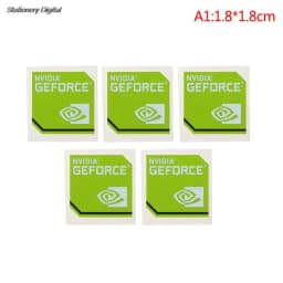 Hot Sale 5pcs/set New NVIDIA GTX GEFORCE Laptop Desktop Label Decorative Sticker