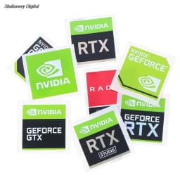 Hot Sale 5pcs/set New NVIDIA GTX GEFORCE Laptop Desktop Label Decorative Sticker