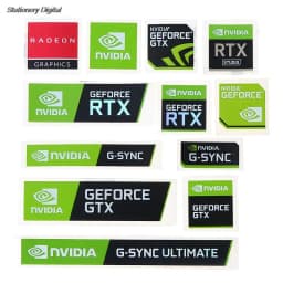 Hot Sale 5pcs/set New NVIDIA GTX GEFORCE Laptop Desktop Label Decorative Sticker