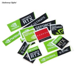 Hot Sale 5pcs/set New NVIDIA GTX GEFORCE Laptop Desktop Label Decorative Sticker