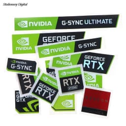 Hot Sale 5pcs/set New NVIDIA GTX GEFORCE Laptop Desktop Label Decorative Sticker