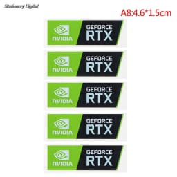 Hot Sale 5pcs/set New NVIDIA GTX GEFORCE Laptop Desktop Label Decorative Sticker