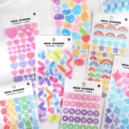 Colorful Ribbon Adhesive Stickers for Scrapbooking Journaling Art & Craft DIY Decoration Labels for Planner Diary Book