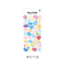 Colorful Ribbon Adhesive Stickers for Scrapbooking Journaling Art & Craft DIY Decoration Labels for Planner Diary Book
