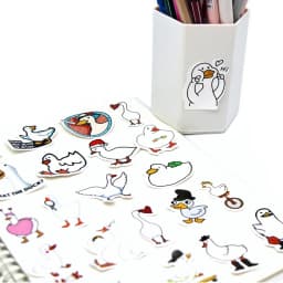 10/50/100pcs Kawaii Call Ducks Stickers Toys Cute Cartoon Decals For Kids DIY Laptop Scrapbook Stationery Fridge Funny Sticker