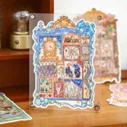 JIAMEI Kawaii 3D Cartoon Miniature Scene Stickers Creative Rare Window Display Style Fun Stacking Scrapbook DIY Stickers