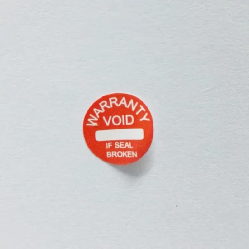 500pcs 10mm Diameter Round Universal Guaranteed VOID Sticker, Warranty Fragile Seal Label