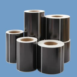 Waterproof Black PP Sticker 30 40 50 60 70 80 90 100mm Vinyl Transfer Carbon Printer Label or For Foil/UV