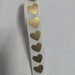 1000pcs 15*15mm Small Size Gold Love Heart Scratch Off Label Sticker For Children Game Card Hand Made Coupons