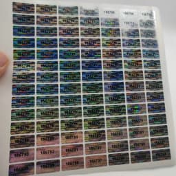 5000pcs Serial Number Holographic GENUINE AUTHENTIC Warranty Void Tamper Proof Evident Sticker 20mm x 10mm