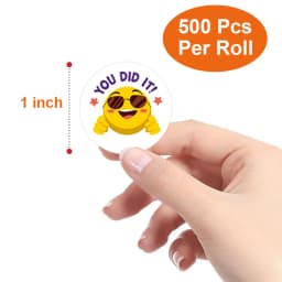 500Pcs Reward Stickers Motivational Stickers Roll for School Reward Students Teachers Cute Animals Stickers Labels