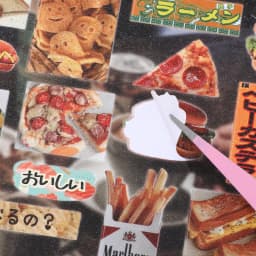 30sheets Kawaii Japanese Showa Cuisine Series Flash Film Die Cutting Sticker Book DIY Scrapbook Diary Album Aesthetic Stationery