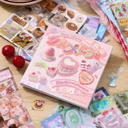 30sheets Kawaii Japanese Showa Cuisine Series Flash Film Die Cutting Sticker Book DIY Scrapbook Diary Album Aesthetic Stationery