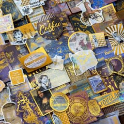 60pcs/1lot Kawaii Stationery Stickers Renaissance Gold Diary Planner Decorative Mobile Stickers Scrapbooking DIY Craft Stickers