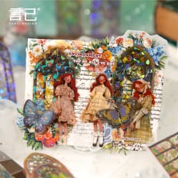 10pcs/1lot Kawaii Stationery Stickers Flower Window Narrative Diary Decorative Stickers Scrapbooking Craft Stickers