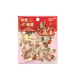 40pcs Retro Chinese style Decorative Waterproof Stickers Scrapbooking Label Diary Stationery Album Phone Cup Journal Planner