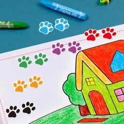 500 PCS Dog Paw Print Stickers,1 Inch Colorful/Black Dog Stickers For Kids,Self-Adhesive Puppy Paw Prints Stickers For Gifts