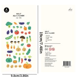 Korean Import Original Suatelier Novelty Vegetables PVC Stickers Scrapbooking Diy Journal Stationery Sticker Deco Art Supply