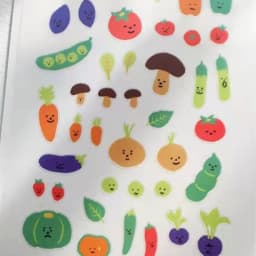 Korean Import Original Suatelier Novelty Vegetables PVC Stickers Scrapbooking Diy Journal Stationery Sticker Deco Art Supply