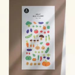 Korean Import Original Suatelier Novelty Vegetables PVC Stickers Scrapbooking Diy Journal Stationery Sticker Deco Art Supply