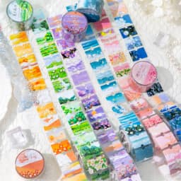 Journal GO 3x200cm Travel Notes Tape Stickers for Collage Junk Journal Scrapbooking Traveling Decor Masking Tape Decals
