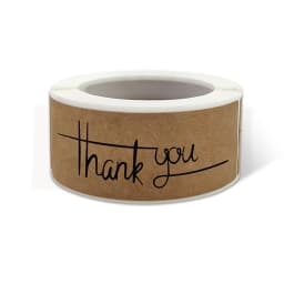 120pcs/roll Kraft Paper Thank You For Your Order Stickers 3x1 Inch Sealing Labels For Small Business Handmade Decor Stickers