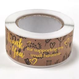 120pcs/roll Kraft Paper Thank You For Your Order Stickers 3x1 Inch Sealing Labels For Small Business Handmade Decor Stickers