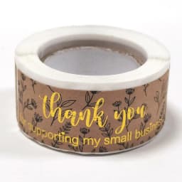 120pcs/roll Kraft Paper Thank You For Your Order Stickers 3x1 Inch Sealing Labels For Small Business Handmade Decor Stickers